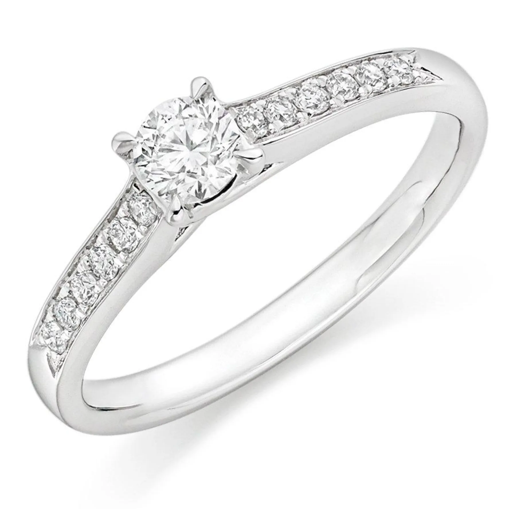Beaverbrooks Platinum Diamond Solitaire Ring