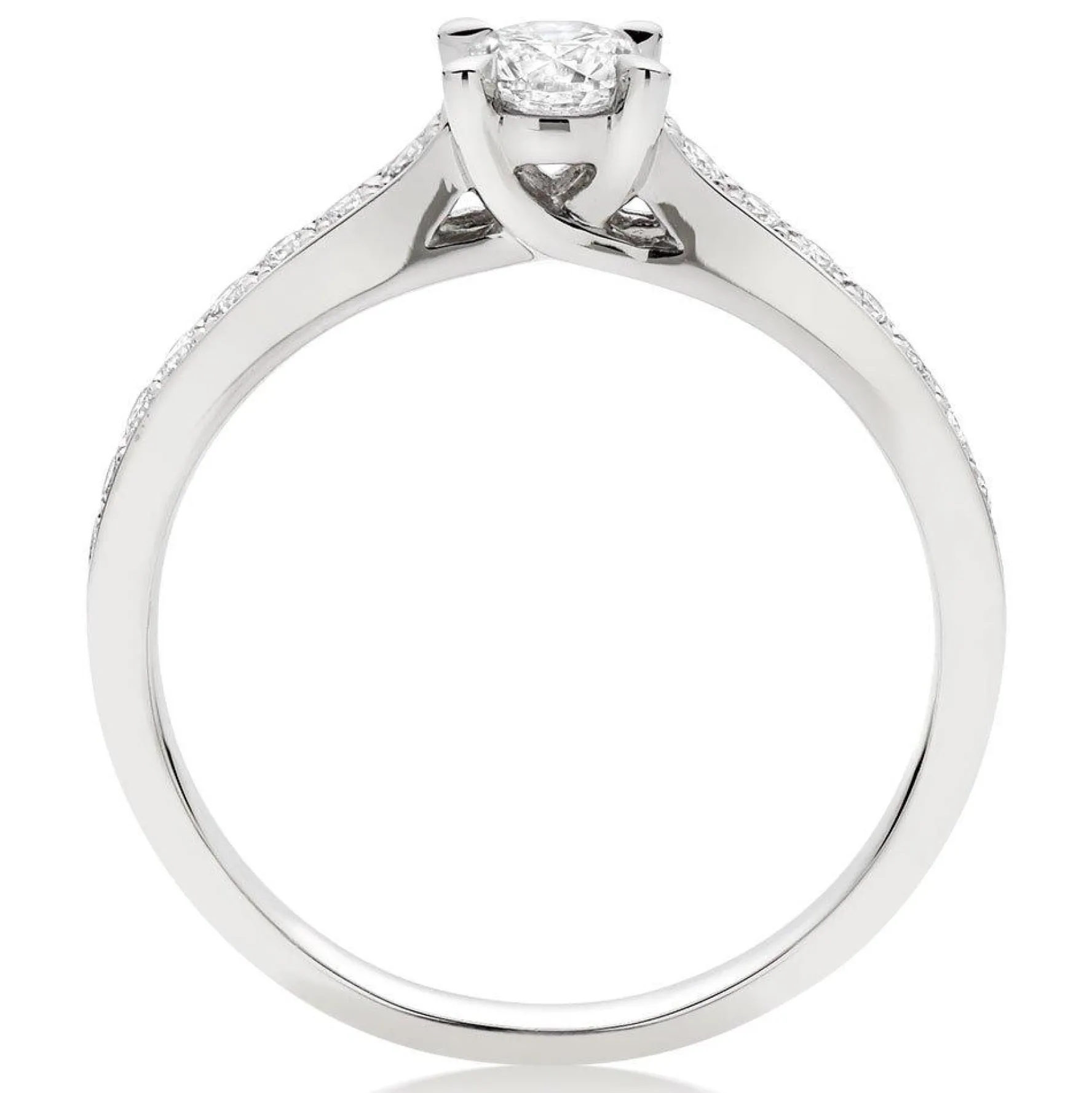 Beaverbrooks Platinum Diamond Solitaire Engagement Ring