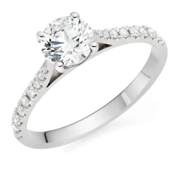 Beaverbrooks Platinum Diamond Solitaire Ring