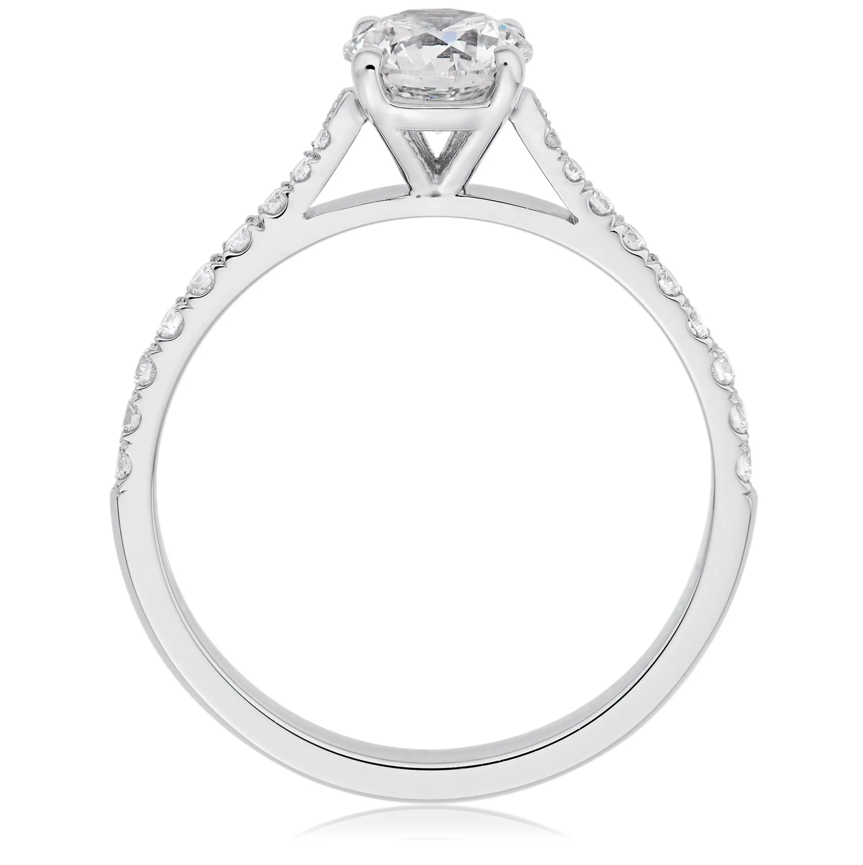 Beaverbrooks Platinum Diamond Solitaire Ring