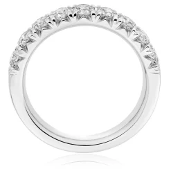 Beaverbrooks Platinum Diamond Half Eternity Ring