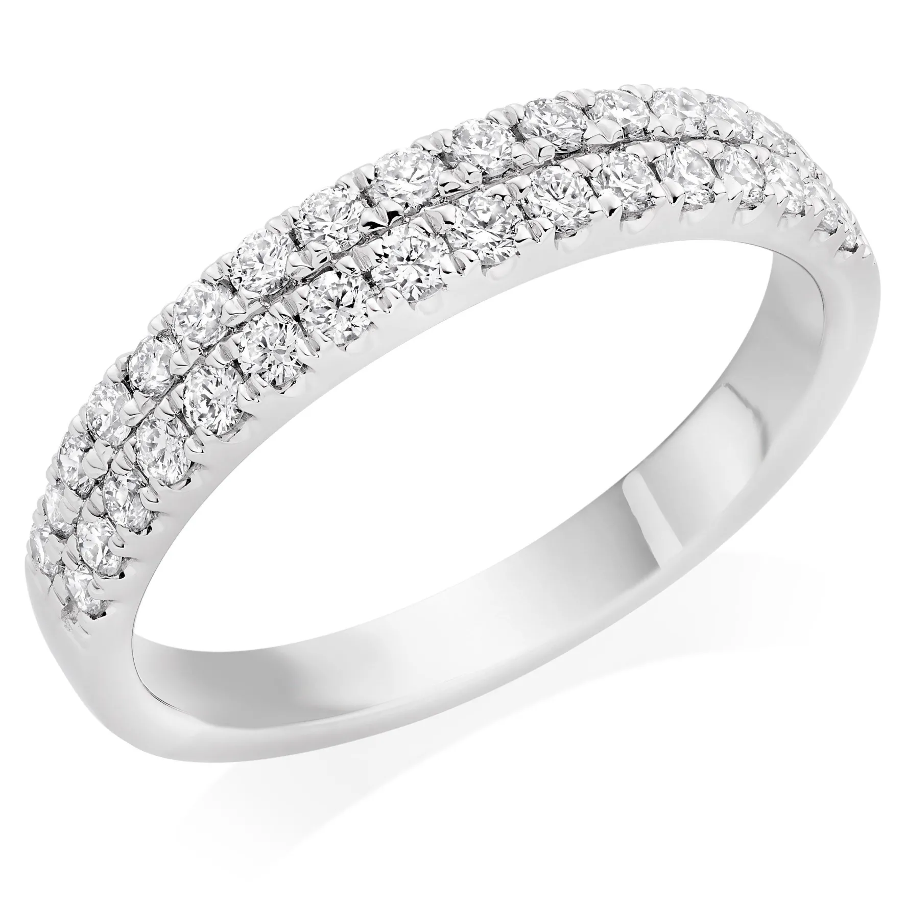 Beaverbrooks Platinum Diamond 3mm Wedding Ring