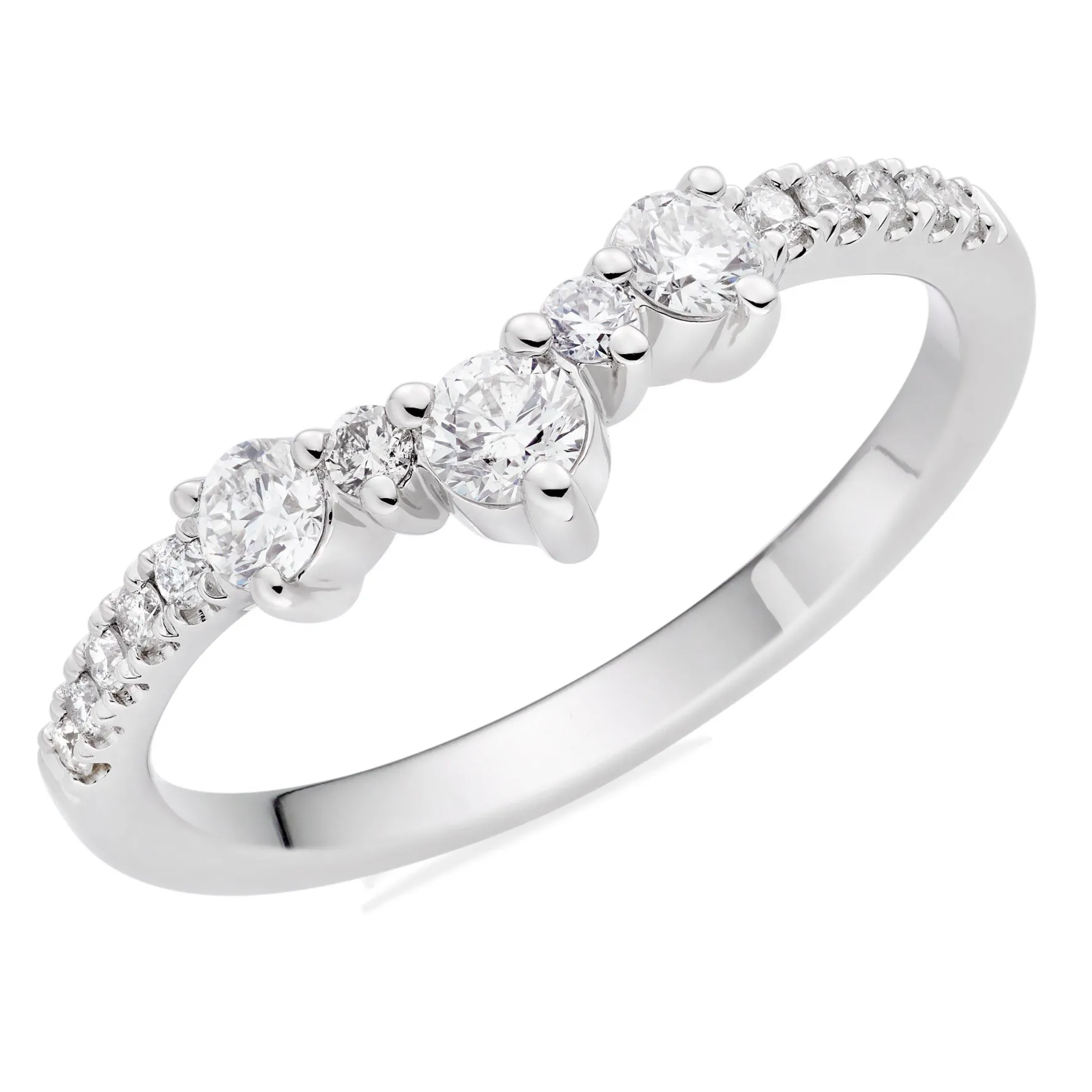 Beaverbrooks Platinum Diamond 2mm Wedding Ring