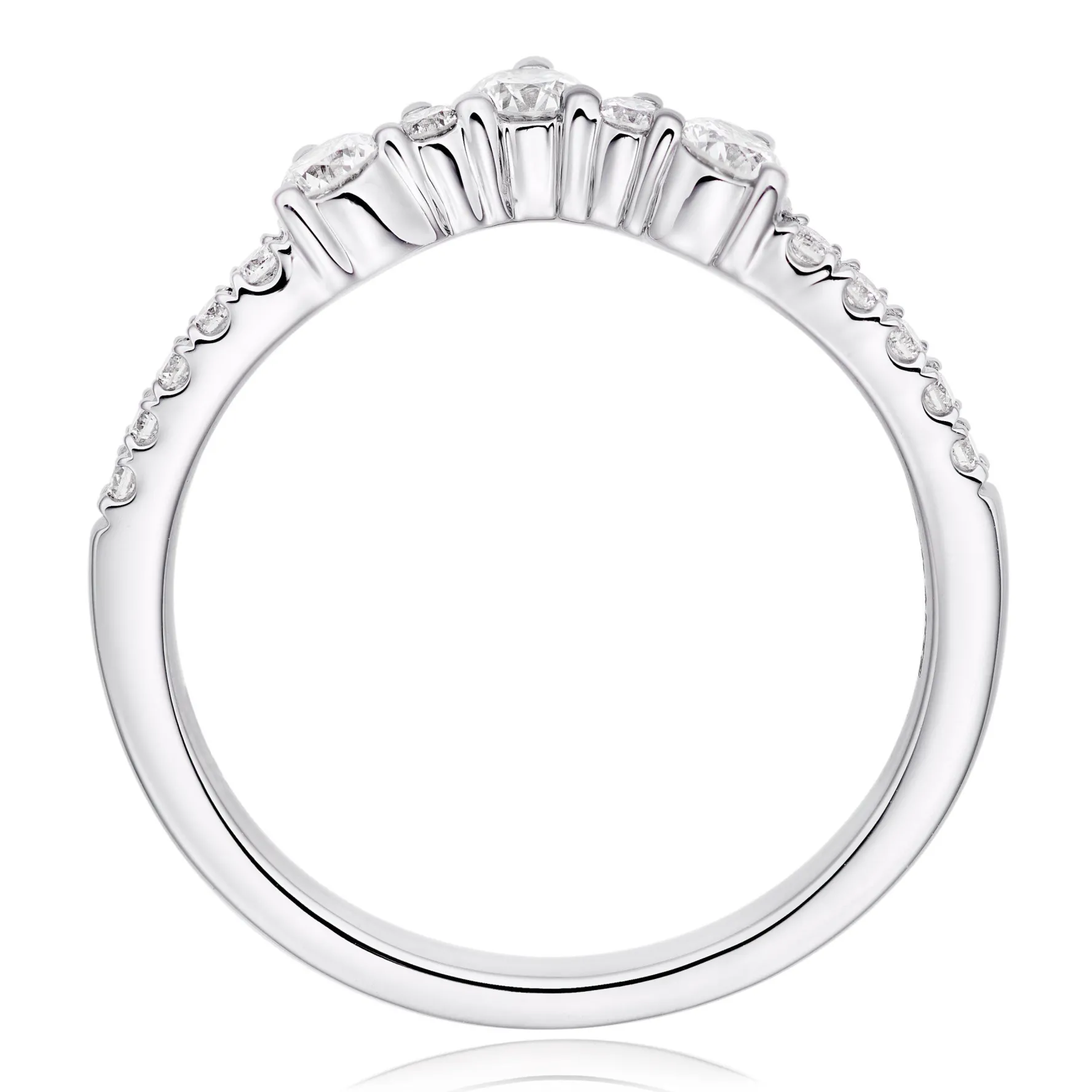 Beaverbrooks Platinum Diamond 2mm Wedding Ring