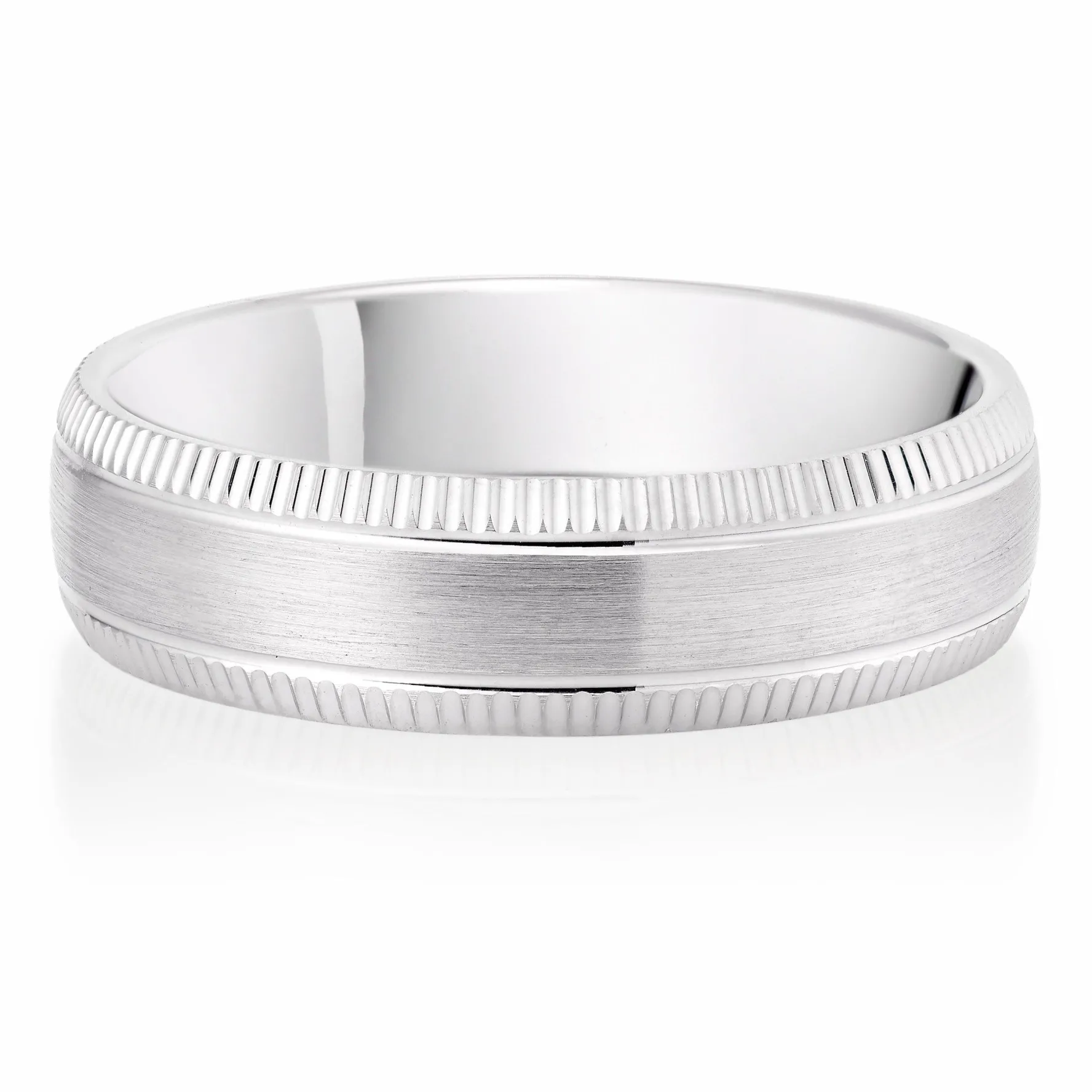 Beaverbrooks Platinum Fancy Men's Wedding Ring