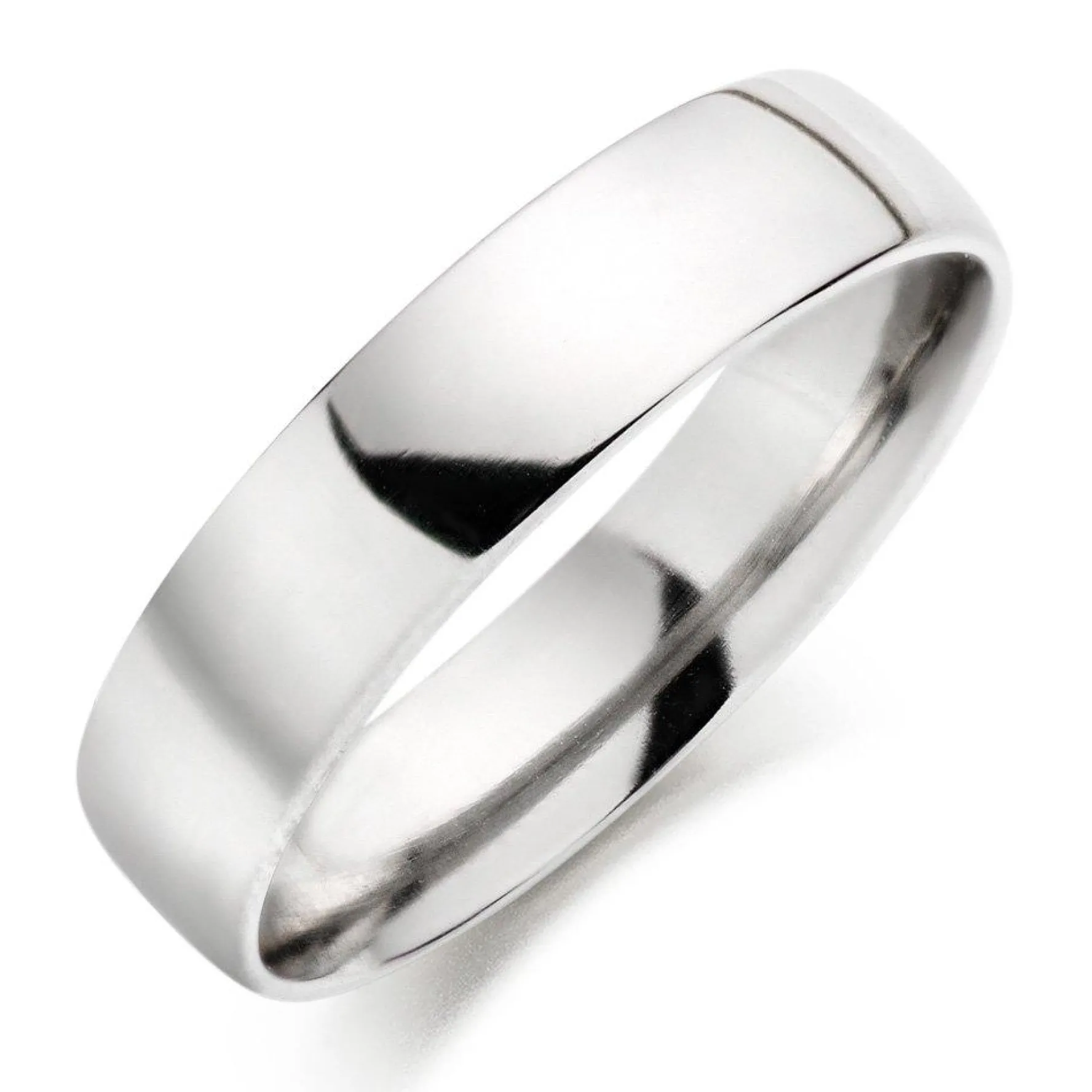 Beaverbrooks Platinum 5mm Men's Wedding Ring