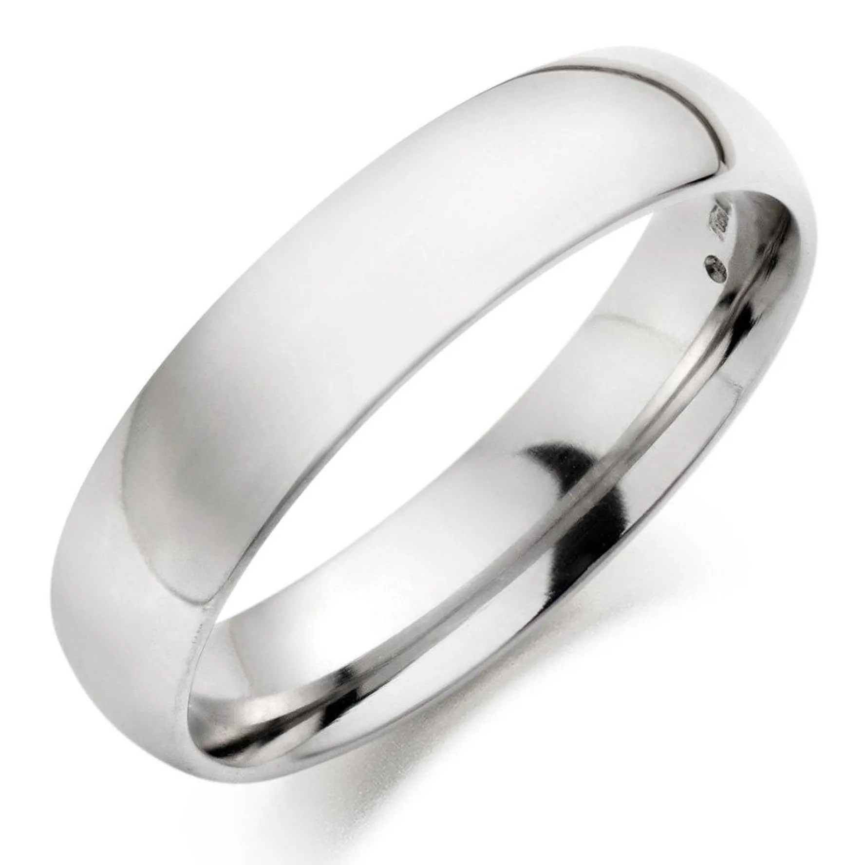 Beaverbrooks Platinum 5mm Men's Wedding Ring