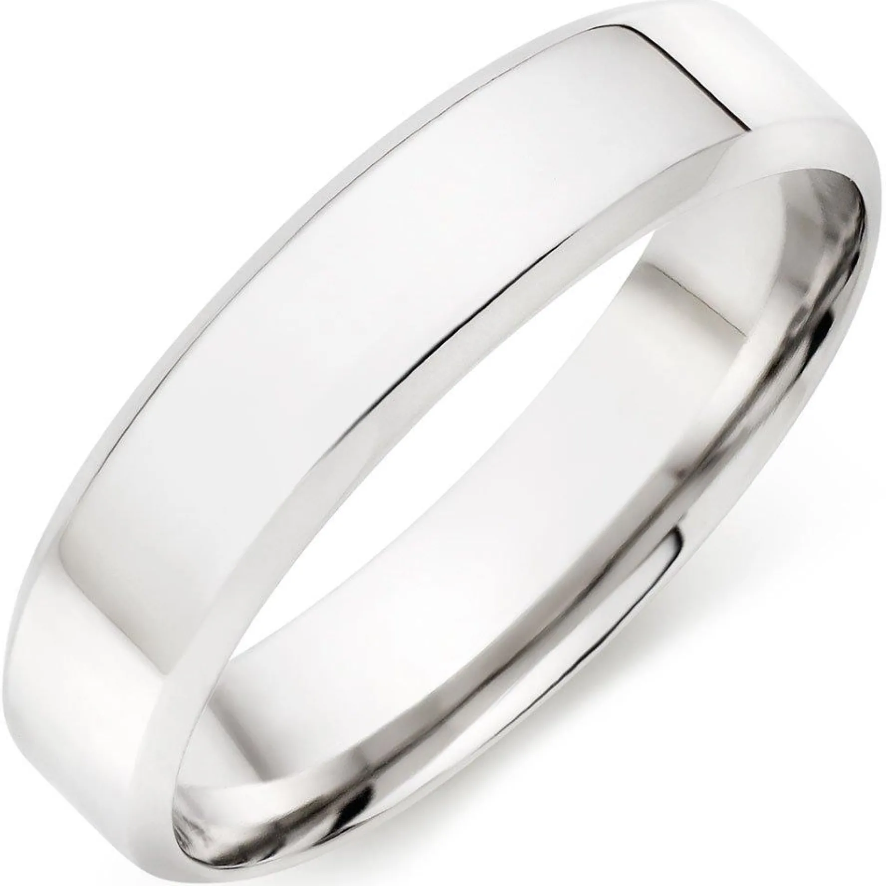 Beaverbrooks Platinum 5mm Men's Wedding Ring