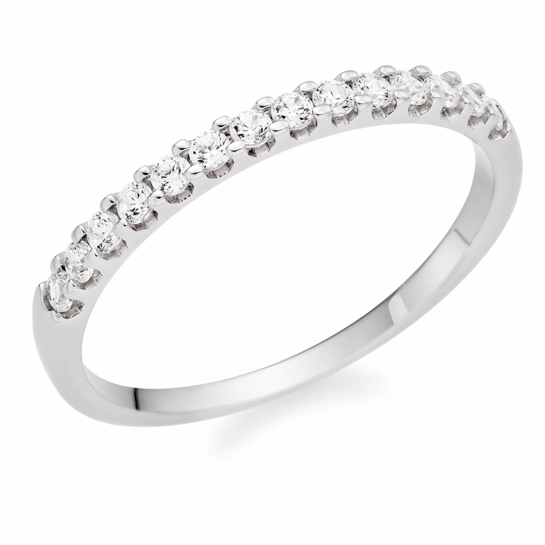 Beaverbrooks Platinum 1.5mm Diamond Wedding Ring