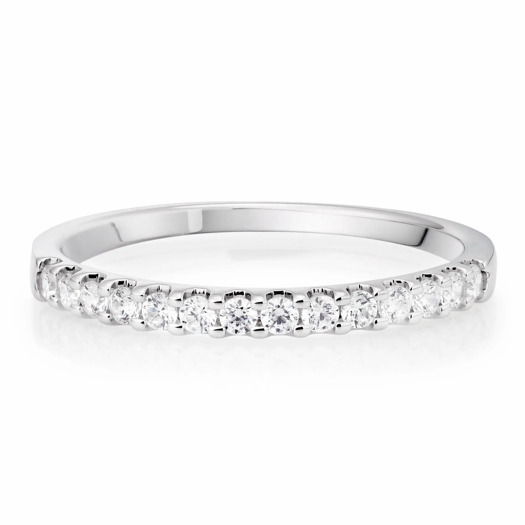 Beaverbrooks Platinum 1.5mm Diamond Wedding Ring