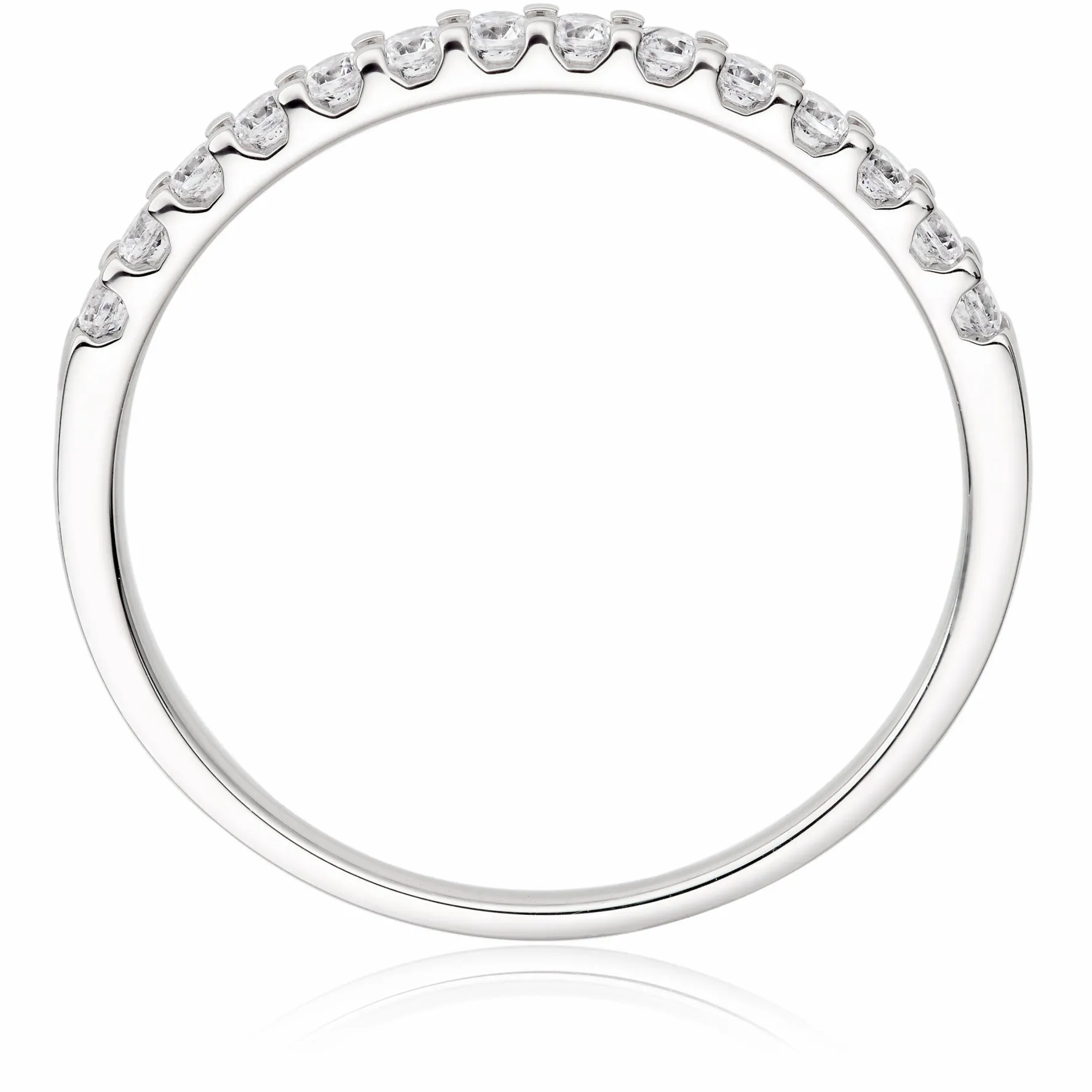 Beaverbrooks Platinum 1.5mm Diamond Wedding Ring
