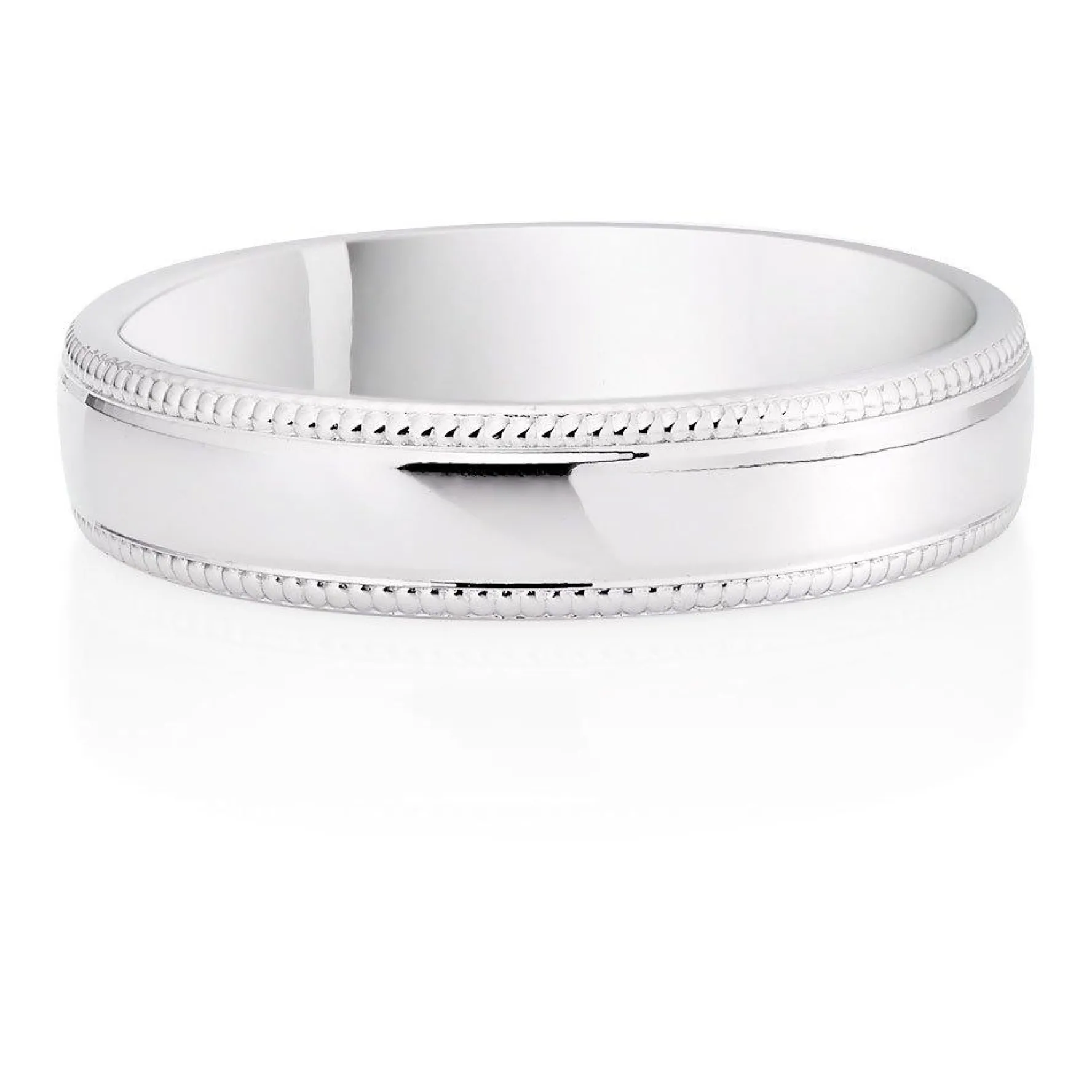 Beaverbrooks Platinum 5mm Men's Wedding Ring