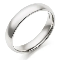Beaverbrooks Platinum 4mm Court Wedding Ring