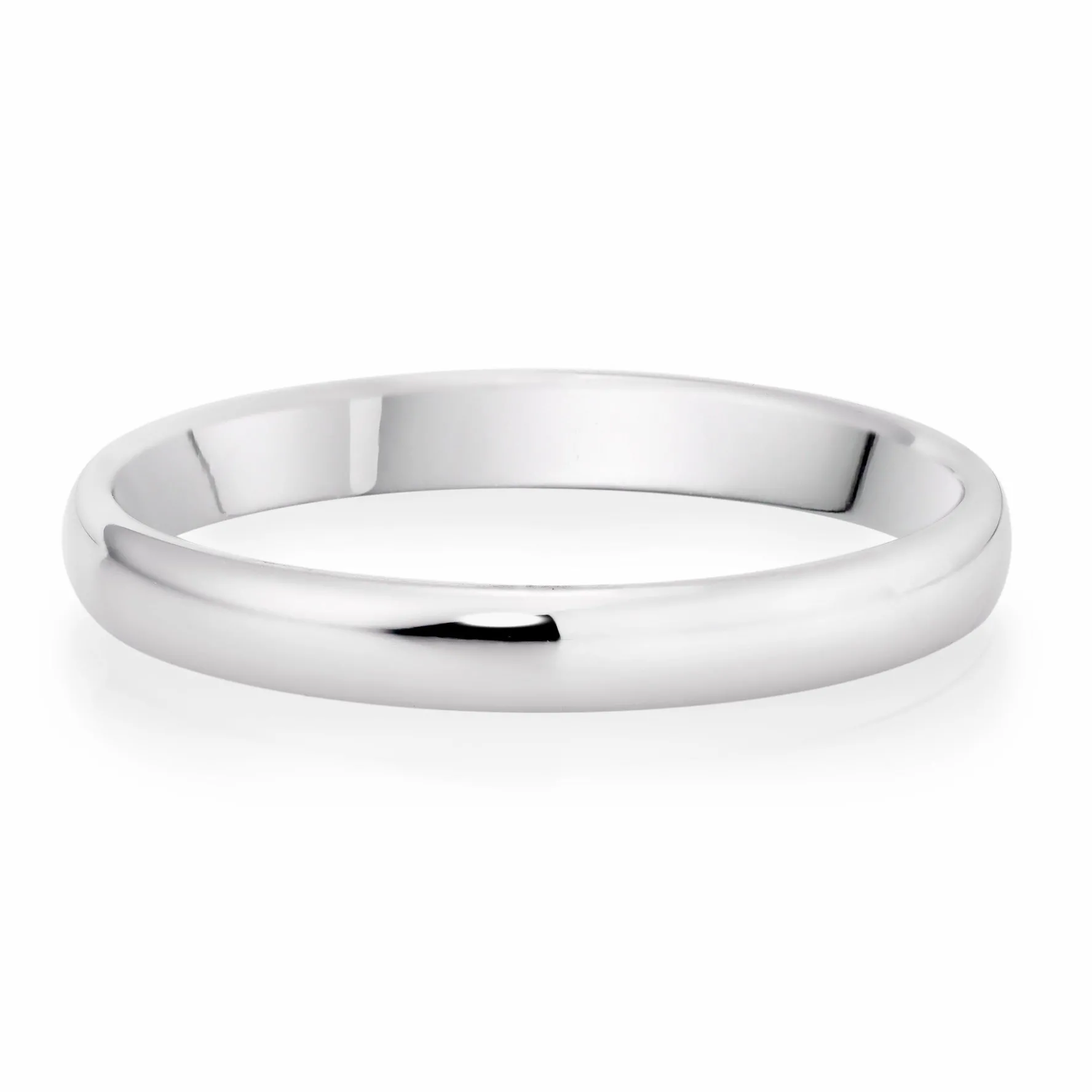 Beaverbrooks Platinum 2.5mm Court Wedding Ring
