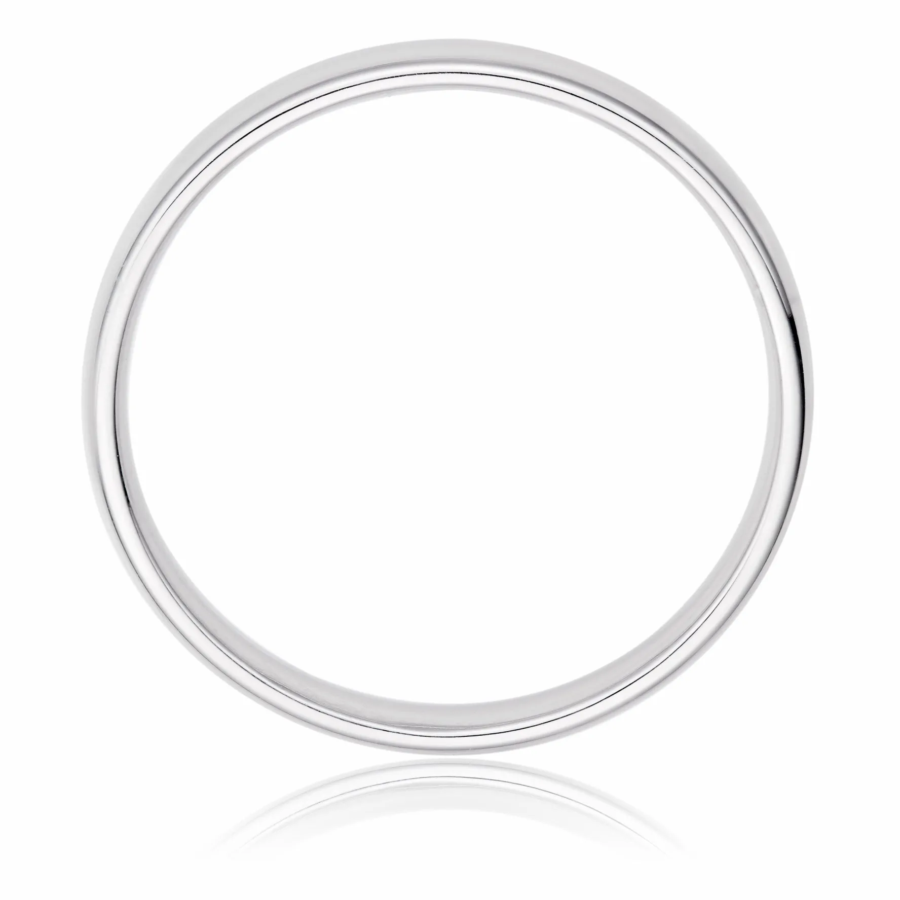 Beaverbrooks Platinum 2.5mm Court Wedding Ring