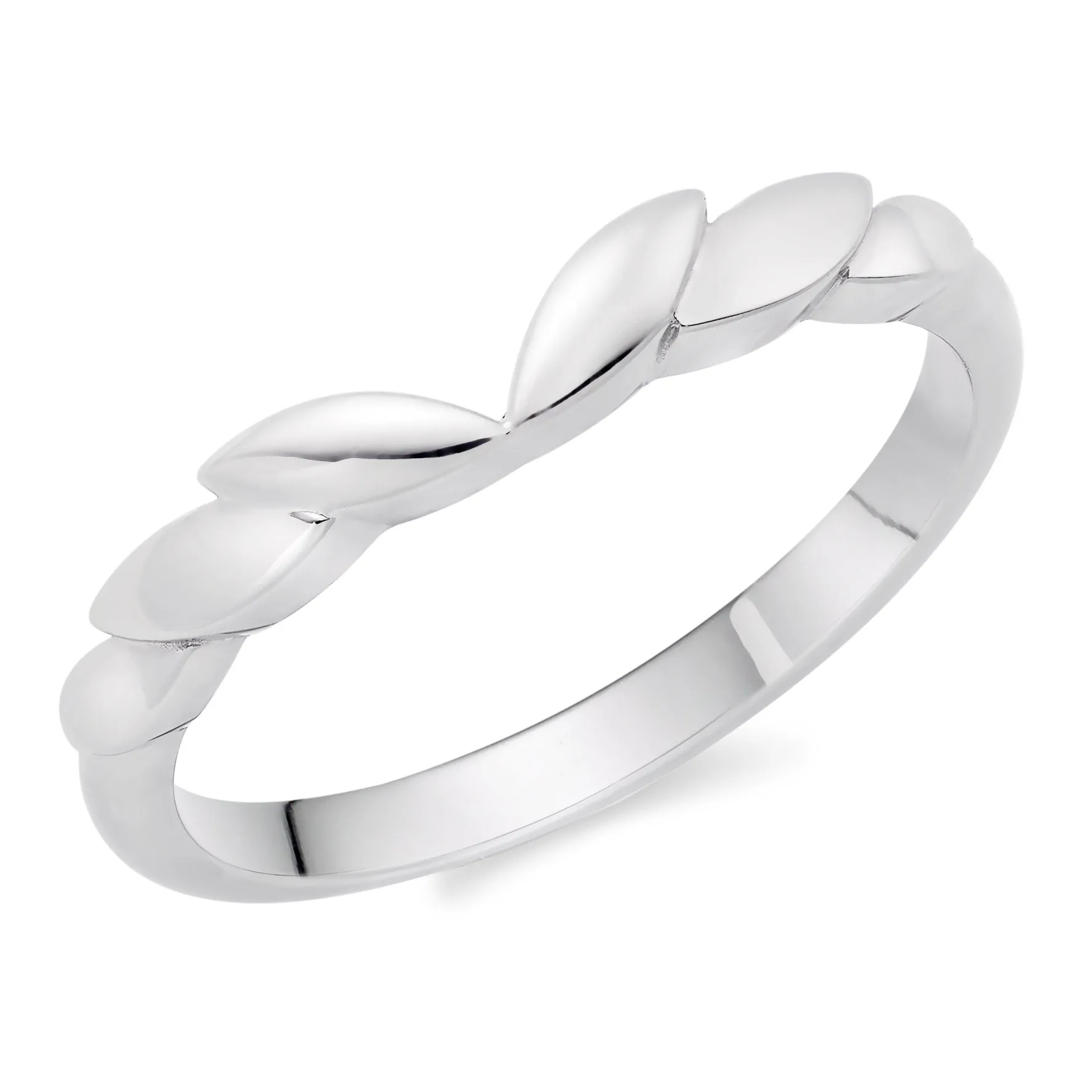 Beaverbrooks Platinum Petal Ladies Wedding Ring