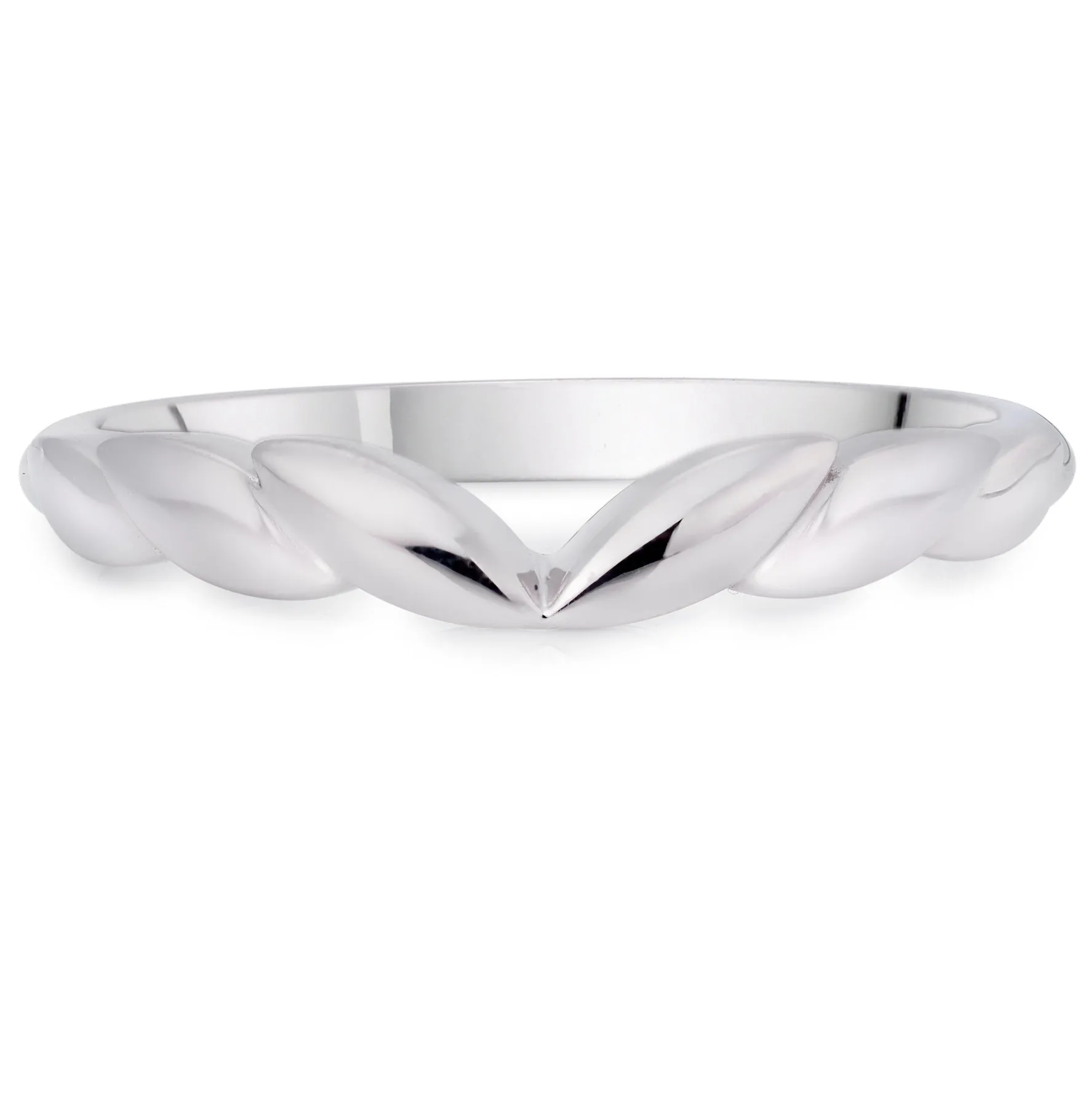 Beaverbrooks Platinum Petal Ladies Wedding Ring