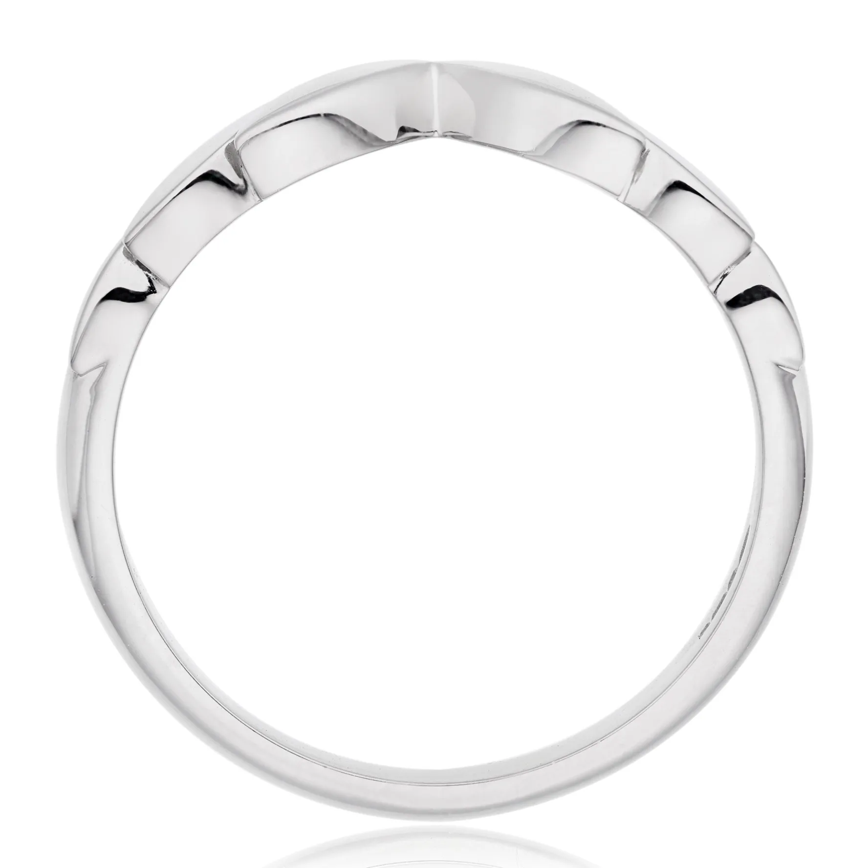 Beaverbrooks Platinum Petal Ladies Wedding Ring