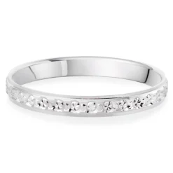 Beaverbrooks Platinum Sparkle Cut Wedding Ring