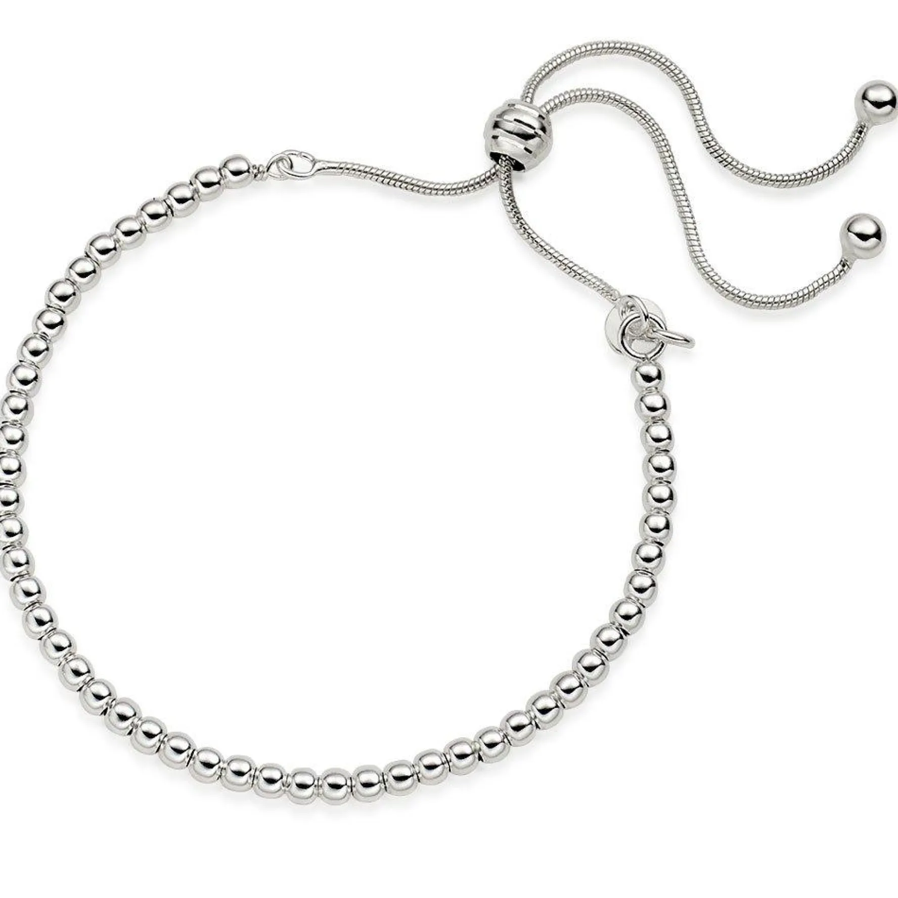 Beaverbrooks Silver Ball Bracelet