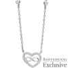 Beaverbrooks Silver Cubic Zirconia Infinity Necklace