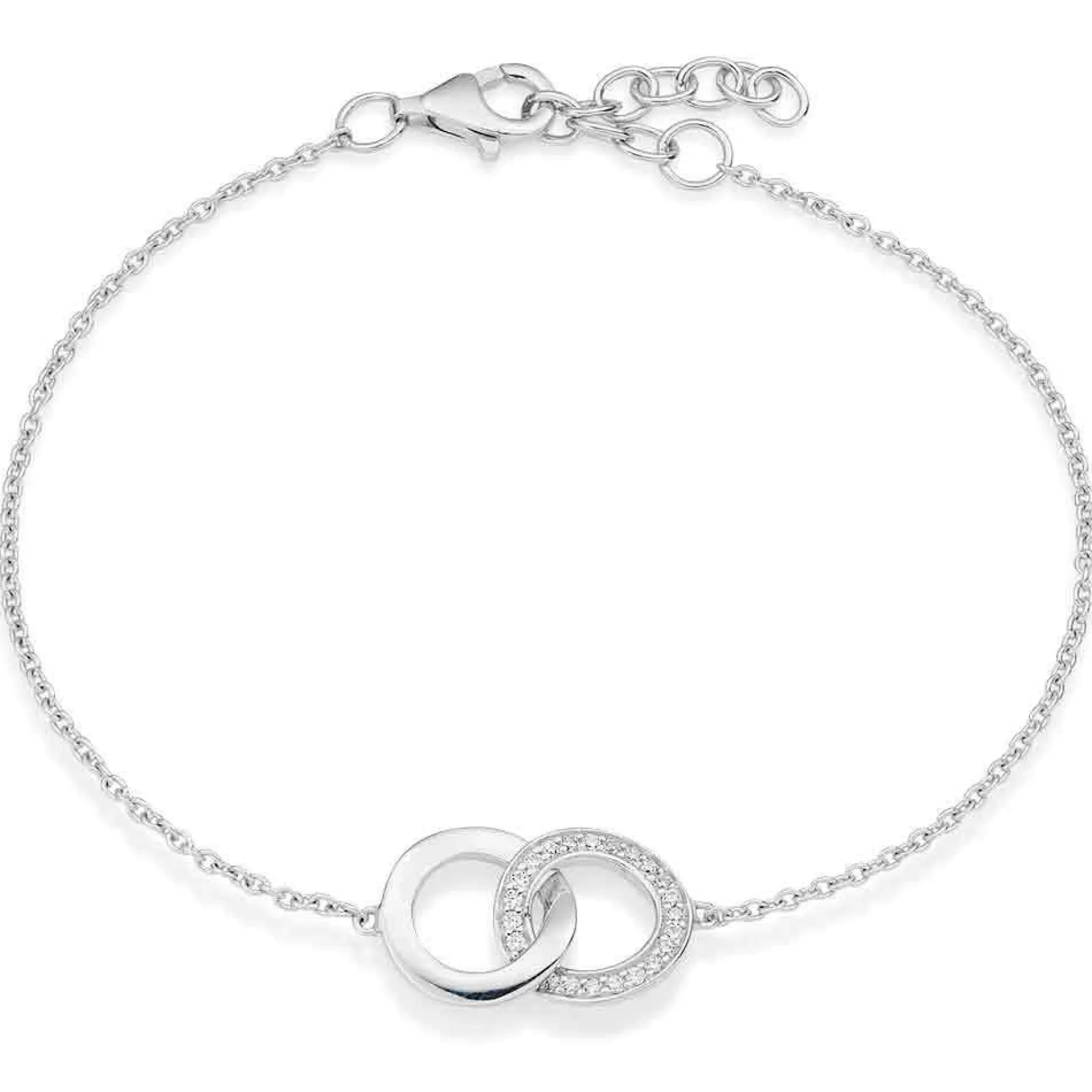 Beaverbrooks Silver Cubic Zirconia Bracelet