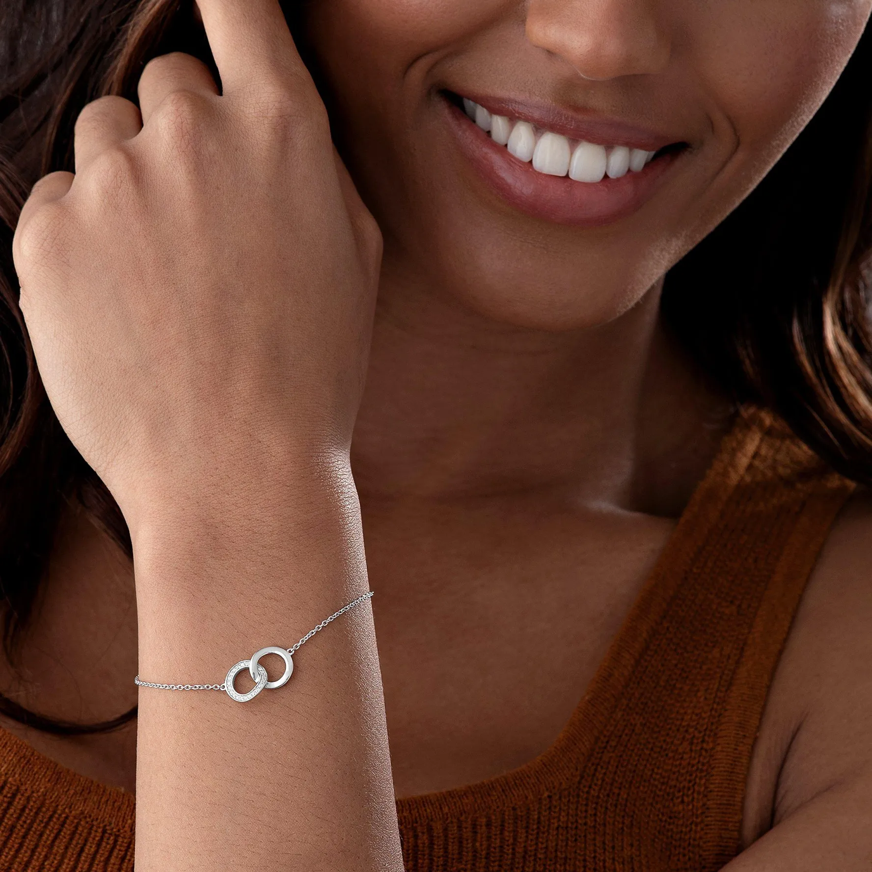 Beaverbrooks Silver Cubic Zirconia Bracelet