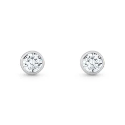 Beaverbrooks Silver Cubic Zirconia Stud Earrings