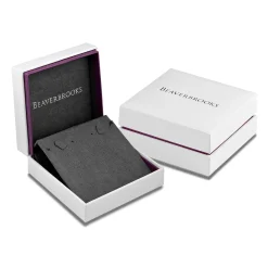 Beaverbrooks Silver Cubic Zirconia Pendant and Earrings Set