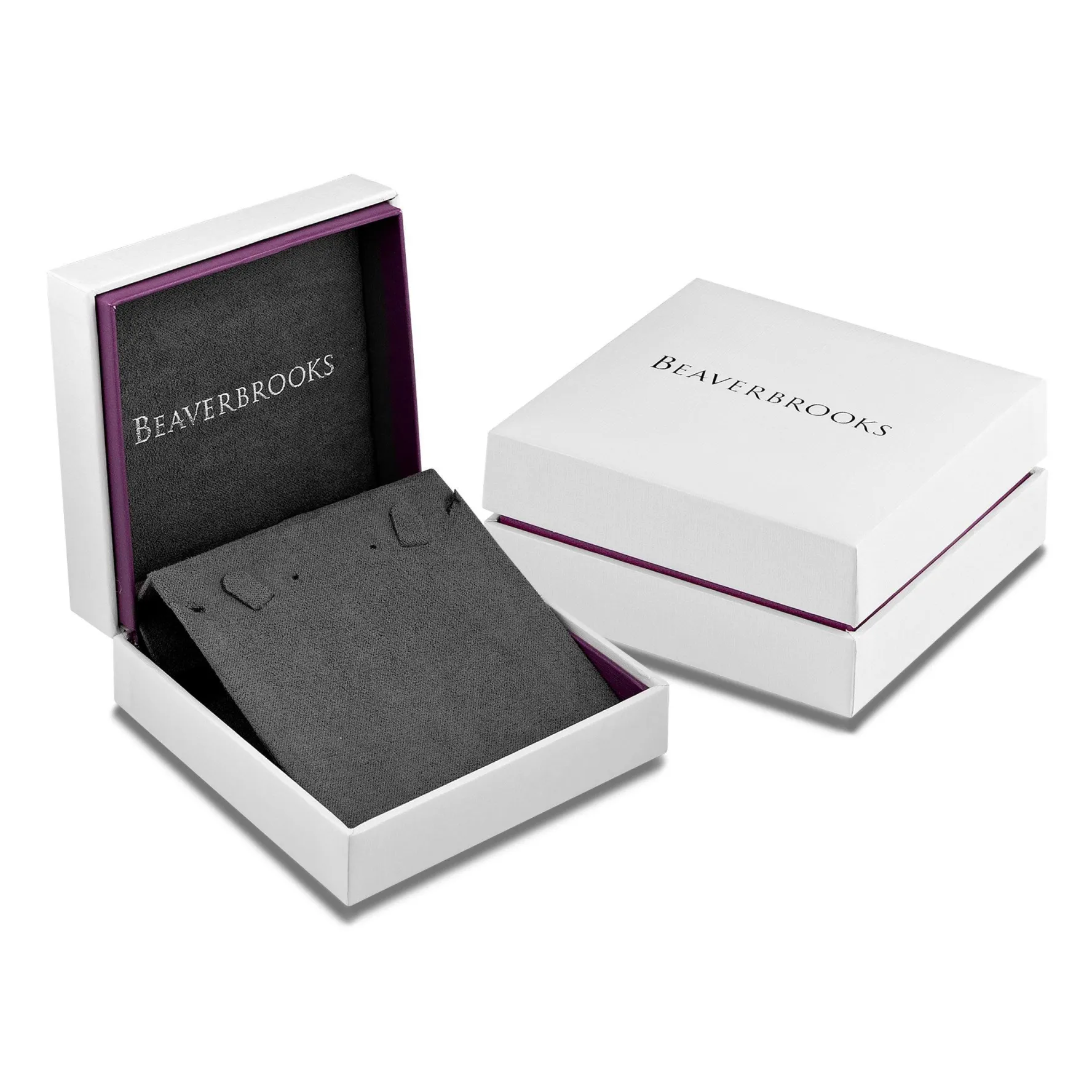 Beaverbrooks Silver Cubic Zirconia Pendant and Earrings Set
