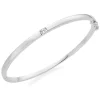 Beaverbrooks Silver Cubic Zirconia Bangle