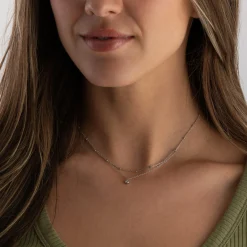 Beaverbrooks Silver Cubic Zirconia Choker Necklace