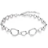 Beaverbrooks Silver Cubic Zirconia Circle Bracelet