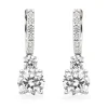 Beaverbrooks Silver Cubic Zirconia Drop Earrings