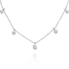 Beaverbrooks Silver Cubic Zirconia Choker Necklace