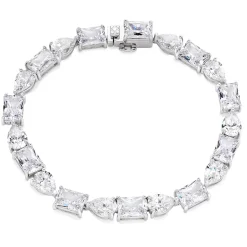 Beaverbrooks Silver Cubic Zirconia Tennis Bracelet