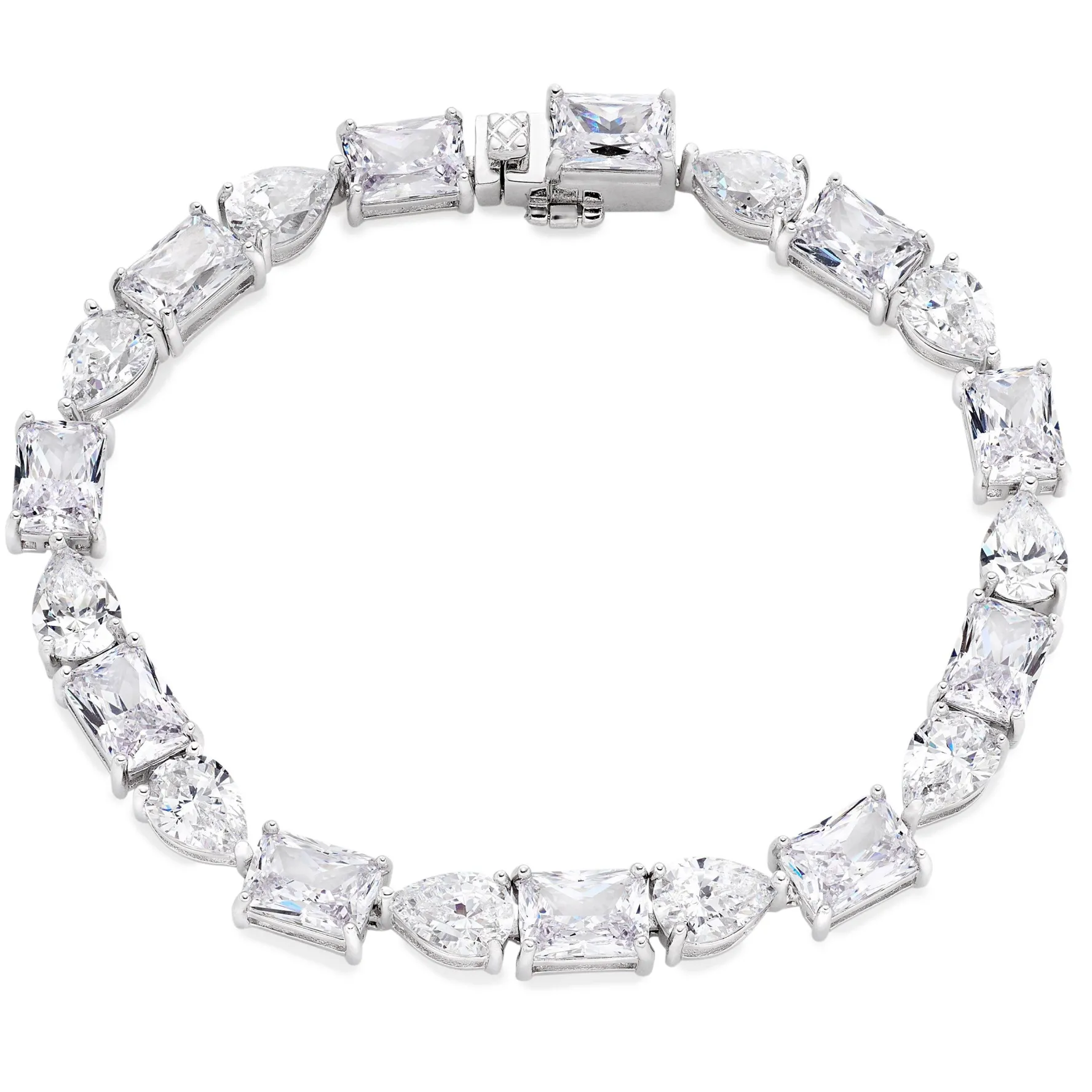 Beaverbrooks Silver Cubic Zirconia Tennis Bracelet