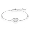 Beaverbrooks Silver Cubic Zirconia Infinity Heart Bracelet