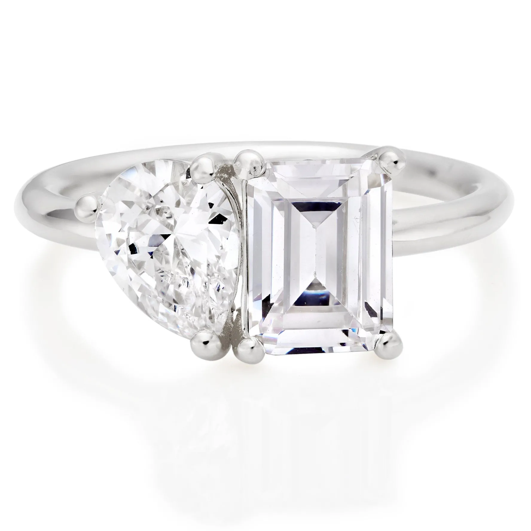 Beaverbrooks Silver Cubic Zirconia Ring
