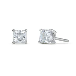 Beaverbrooks Silver Cubic Zirconia Stud Earrings