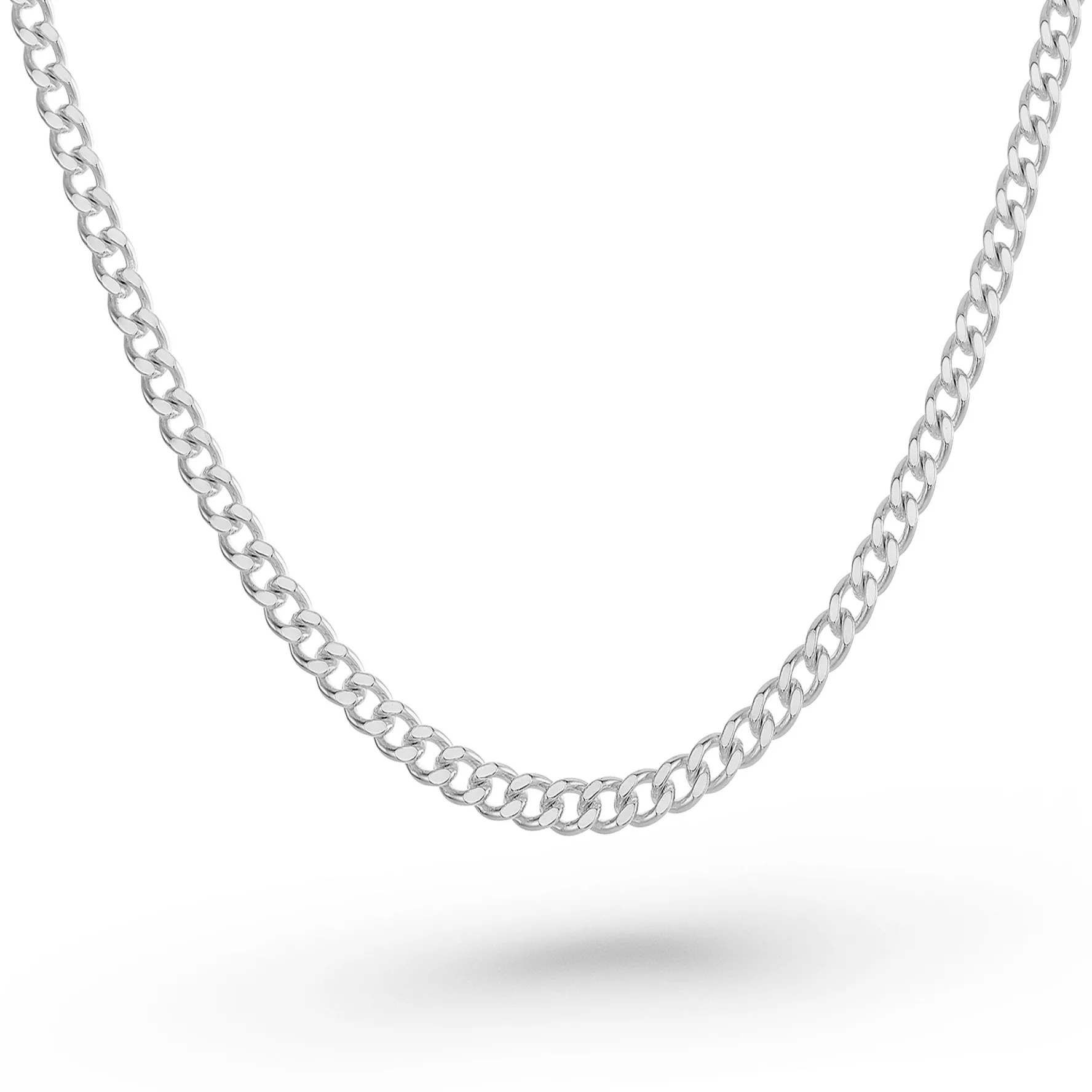 Beaverbrooks Silver Curb Chain