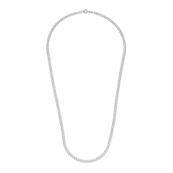 Beaverbrooks Silver Curb Chain