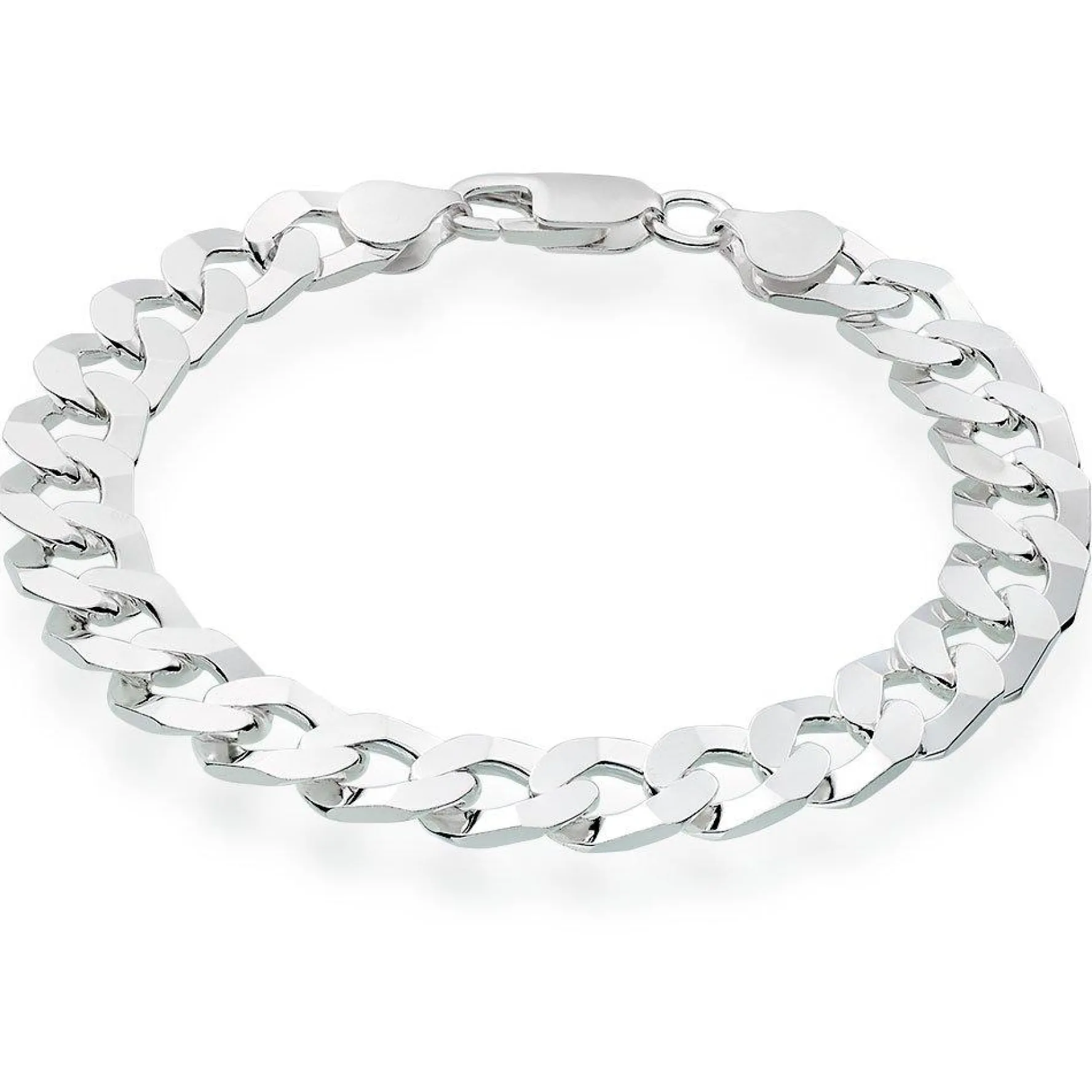 Beaverbrooks Silver Curb Men's Bracelet