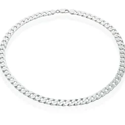 Beaverbrooks Silver Curb Men's Chain