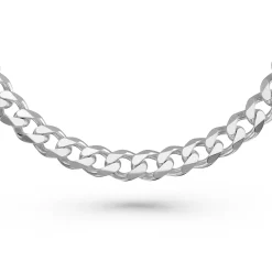 Beaverbrooks Silver Father and Son Wide Curb Bracelet Set