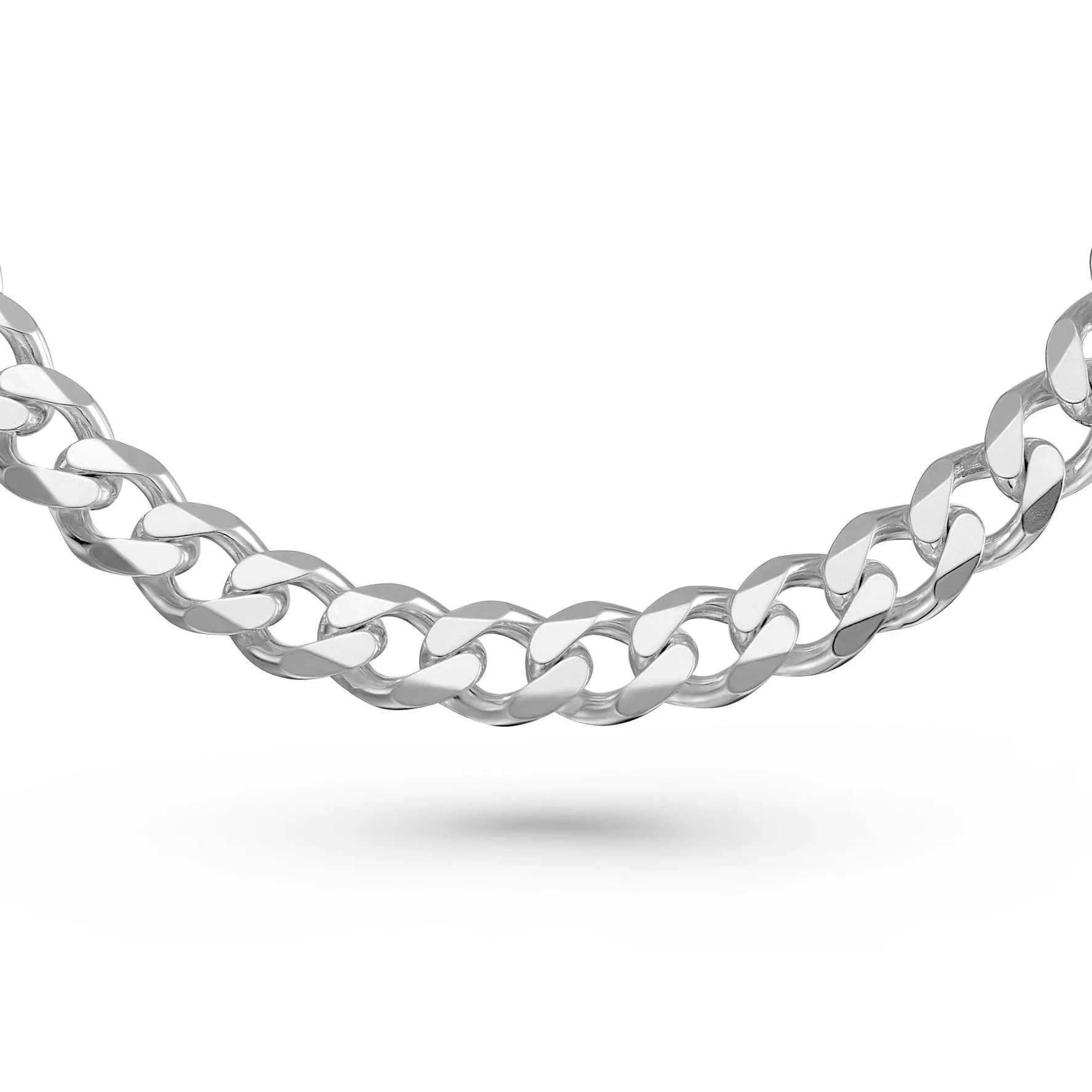 Beaverbrooks Silver Father and Son Wide Curb Bracelet Set