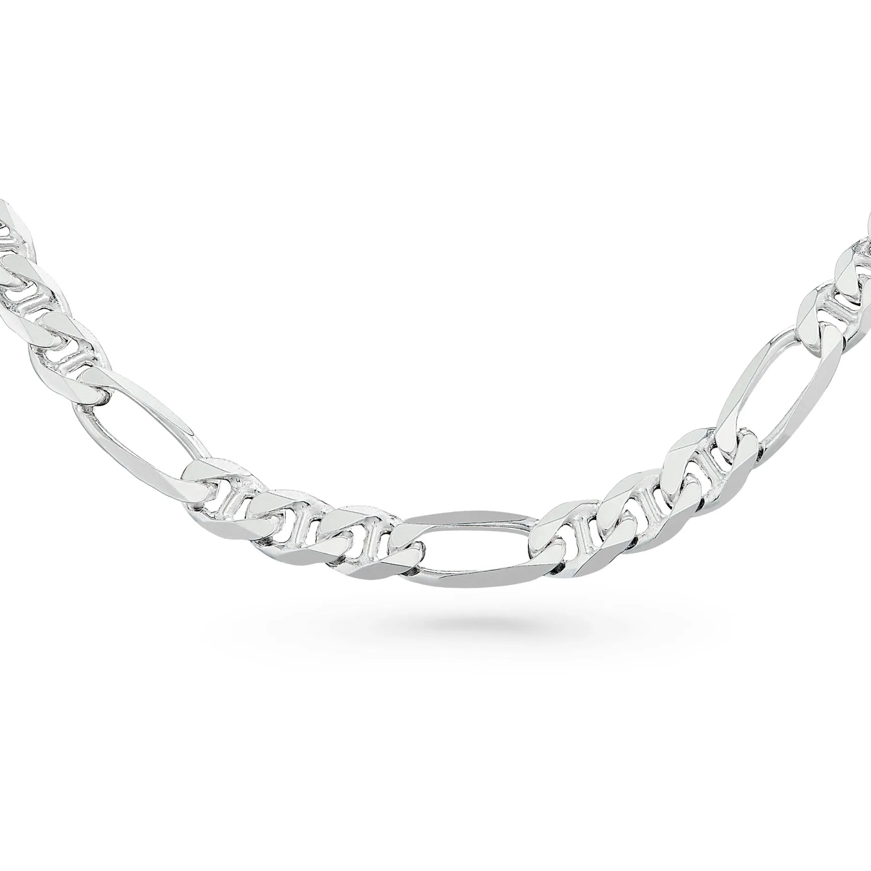 Beaverbrooks Silver Figaro Bracelet