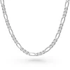 Beaverbrooks Silver Figaro Necklace