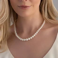 Beaverbrooks Silver Freshwater Cultured Pearl Necklace