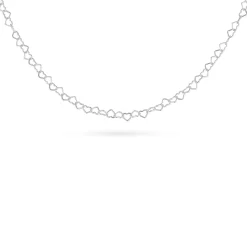 Beaverbrooks Silver Heart Chain Bracelet